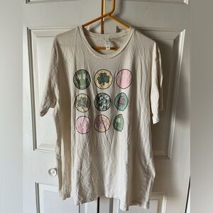 Kids Cream Graphic T-Shirt